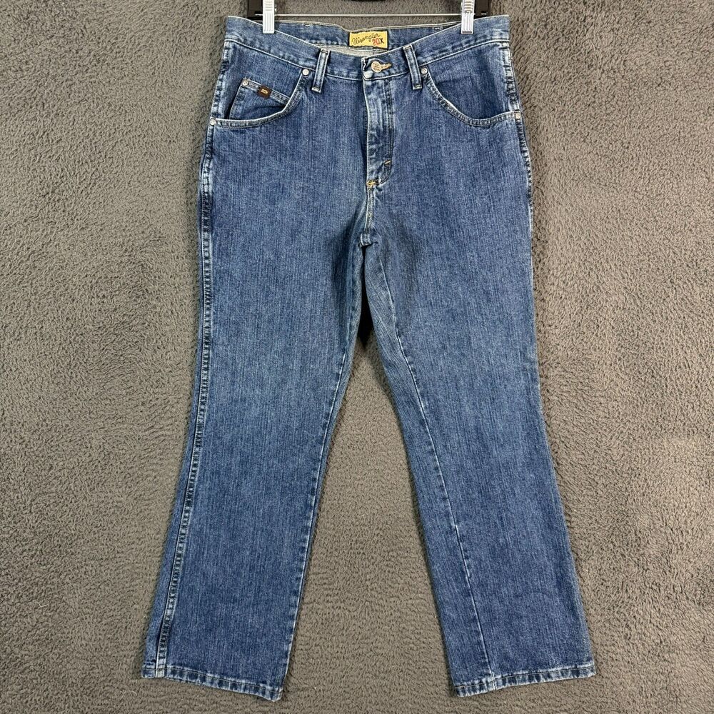 Wrangler Jeans Mens 34x30 Blue 20X Bootcut Dark Wash Denim Pants Western